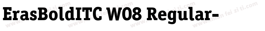 ErasBoldITC W08 Regular字体转换